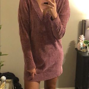 Express Chenille Sweater Dress